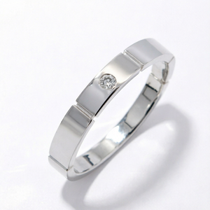 Custom S925 Sterling <b>Silver</b> Diamond <b>Ring</b> Lab Grown CVD HPHT Round Brilliant Cut 0.5-1.5ct Wedding Anniversary Band - Product Image 1