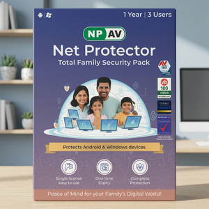 โปรแกรมป้องกันไวรัส Net Protector Total Family Security Pack สำหรับ 3 ผู้ใช้ 1 ปี พร้อมใบอนุญาตเปิดใช้งานแบบดิจิทัลสำหรับอุปกรณ์พีซี - Product Image 2
