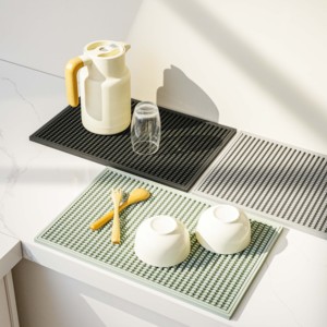 Tấm lót quầy bar cao su 30*45cm, Tấm lót chống tràn bia bằng cao su <span class=keywords><strong>PVC</strong></span>, Tấm lót chống trơn với thiết kế logo tùy chỉnh miễn phí - Product Image 2