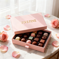 Caja de Regalo Rígida Hecha a Mano con Logotipo Personalizado en Relieve con Lámina Dorada, Laminación Brillante, para Chocolate, Sushi, Comida para Bebés