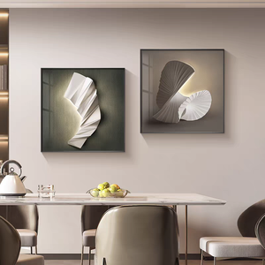Moderne Abstrait Crème Simple Géométrie <span class=keywords><strong>Décoration</strong></span> Murale Art <span class=keywords><strong>pour</strong></span> <span class=keywords><strong>Chambre</strong></span> Salon Impression 3D Nature Morte Cristal <span class=keywords><strong>Peinture</strong></span> Porcelaine - Product Image 6
