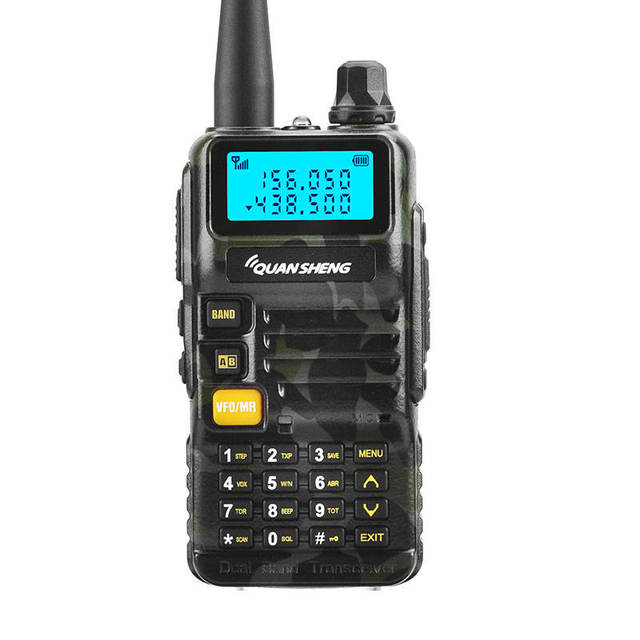 Quansheng TG-R50 UV Dual Band High Power Strong Penetration Uhf Vhf  Long Range Transmitter FM Walkie Talkie