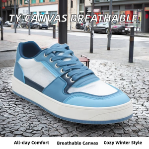 Zapatos de Lona VINXENTER, Versátiles y Elegantes, con Cordones, Transpirables, con Plantilla de EVA para Hombre, Cómodos para Toda Temporada - Product Image 2