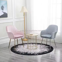 Chaises de salle à manger modernes en velours, fauteuils nordiques avec coussin, sièges confortables de luxe pour salle à manger, maison, restaurant - Vente en gros à prix réduit