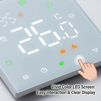 Termostato Inteligente WIFI Inalámbrico Programable de 16A para Calefacción por Suelo Radiante, Controlador de Temperatura