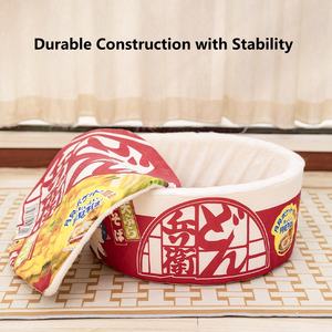 Оптовая продажа, мягкая кровать для собак, милые забавные многофункциональные креативные мягкие кровати для кошек с лапшой рамен - Product Image 6