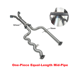Dual Equal Length Midpipe for BMW M3 G80 M2 G87 <b>M4</b> G82 3.0T S58 2.75 Inch Resonated Midpipe <b>Bolt</b>-on - Product Image 2