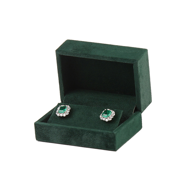 Caja del pendiente verde del ejército