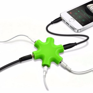 3.5mm jack tai nghe Tai nghe âm thanh <span class=keywords><strong>Splitter</strong></span> 6 cách cổng đa HUB Adapter Cáp - Product Image 5