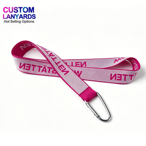 High Quality Custom Printed Logo Neck <b>Lanyards</b> <b>Polyester</b> Nylon with Jacquard Printing Hook Accessories for Promotional Use - Product Image 1