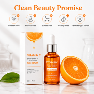 En stock, sérum pour le visage à la <span class=keywords><strong>vitamine</strong></span> <span class=keywords><strong>C</strong></span> 30 ml avec <span class=keywords><strong>vitamine</strong></span> E, niacinamide, anti-âge, éclaircissant pour la peau des adultes, élimination des taches brunes - Product Image 6