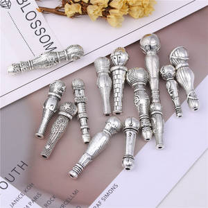 किलोग्राम मुस्लिम मिश्र धातु आभूषण सामान, धार्मिक, लंबी ट्यूब कनेक्टर छिद्रित ट्यूबुलर इस्लेमिक डाई गहने - Product Image 4