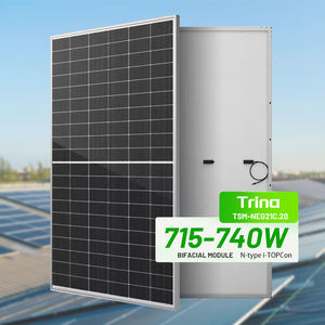 트리나 버텍스 N형 태양광 패널 715w 720w 725w 730w 735w 740w 단결정 이중유리 양면형 PV 패널 (산업용) - Product Image 3