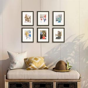 Cadres photo modernes faits à la main en MDF noir et blanc A1A2A3A4A74x65X76X88x1011x1412x1612x1816x2018x24,24x36 - Product Image 2