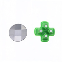 Kit de remplacement de joysticks métalliques, douchette directionnelle, boutons ABXY, capuchons de joystick rehaussés FPS, accessoires de modification pour manette PS5 PS4