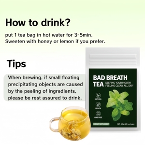 Thé en sachet aux ingrédients naturels pour renforcer l'immunité et la santé bucco-dentaire, éliminateur de mauvaise haleine, détoxifiant, tisane pour fumeurs - Product Image 5