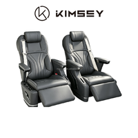 Siège d'avion électrique inclinable JS01 KIMSEY pour MPV, avec accoudoir pliable et mobile, chaise large pour Sienna GL8 V-Class, adaptable