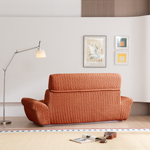 โซฟาเลิฟซีททรงสี่เหลี่ยมหุ้มผ้า ดีไซน์ทันสมัย นั่งสบาย เหมาะสำหรับห้องนั่งเล่น อพาร์ทเมนต์ หรือบ้านพักตากอากาศ แบบโมดูลาร์ - Product Image 6