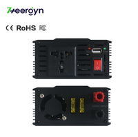 Inversor de Onda Sinusoidal Modificada de Alta Eficiencia de 400 W, Puertos de Carga USB, Tomas de Corriente Alterna, Cargador para Automóvil para Uso Doméstico, Carcasa de Aleación de Aluminio