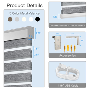 Store Enrouleur Automatique Sans Fil Haute Qualité Multi-Scénarios, Design Élégant, pour Maison et Bureau - Product Image 6