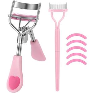 Wimpern zange Eingebauter Kamm Prise Schmerzfrei Natürlich Lang Natürlich Weich Alle Augen formen Größen 5 Silikon-Nachfüll kissen - Product Image 1