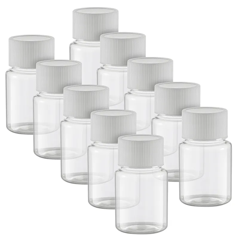 Pill Vial container chai nước du lịch đặt 80/100ml xách tay rõ ràng chai nhựa