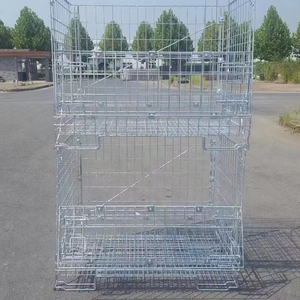 חובה כבדה קריסת מתכת מתקפל כלוב אחסון מטען - Product Image 4