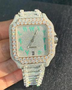 Best Selling Luxury Iced Out Diamond <b>Watch</b> with Full Stone Design Hip Hop Style Timepiece for Parties and Events for Sale - Product Image 1