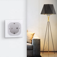 Interrupteur à prise Zigbee 1 canal Bilihondim avec surveillance de la puissance 200W, compatible Google Assistant, contrôle sans fil