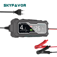 Chargeur de batterie de voiture et de moto universel automatique rapide 12V 4A, sans entretien, cycle profond, réparation par impulsions, type électrique