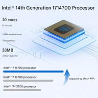 AOC A27925 PC Todo en Uno con Pantalla LCD IPS de 27 Pulgadas, Intel Core I7 de 14.ª Generación, 32 GB DDR4, SSD de 1 TB, Escritorio Empresarial, Puertos USB