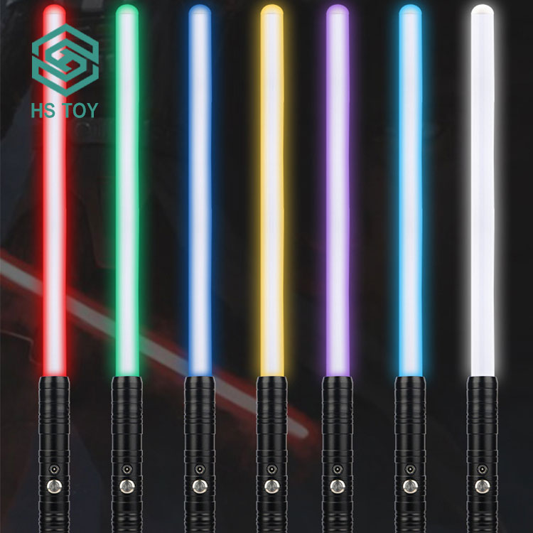 HS игрушка 2 в 1, Выдвижной светодиодный дуэлированный реалистичный световой меч, мигающий световой меч, игрушка для детей