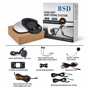 Système de détection d'angle mort avec capteur micro-ondes d'alarme de rétroviseur et assistance au changement de voie BSD BSM BSA pour Volkswagen <span class=keywords><strong>Touareg</strong></span> 2019 à 2024 - Product Image 4
