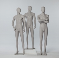 Mannequin Homme Gris pour Présentoir de Magasin Mannequin Debout Pose