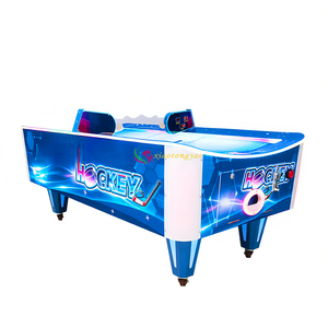 Machine de hockey sur air commerciale personnalisée à 2 joueurs, à monnayeur, surface en métal/fibre de verre/acrylique, 110V/220V, jeu d'arcade sportif pour adultes - Product Image 4