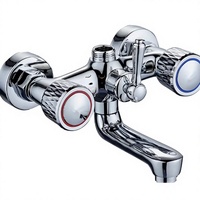 Robinet de lavabo mural extensible et rotatif à eau froide unique