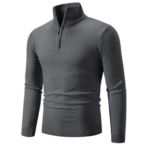 Maglione Pullover <span class=keywords><strong>uomo</strong></span> tinta unita mezza dolcevita manica lunga <span class=keywords><strong>Slim</strong></span> Fit maglione invernale da <span class=keywords><strong>uomo</strong></span> - Product Image 3