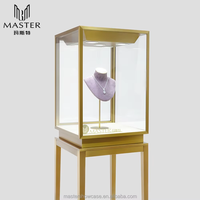 Vitrine à bijoux MASTER professionnelle, anti-poussière, antivol, étanche, 45*45*172cm, taille personnalisée, vitrine d'exposition en verre