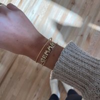 Venta caliente 18K Real Gold Plated High-Grade Fashion Charm Bracelets 26 Letters Independent Creative DIY Group Jewelry