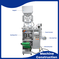 Automatic Sugar Sachet Packing Machine Vanilla Icing Sugar Salt Detergent Powder Granule 5g 10g Packets 4 Side Sealing Packaging