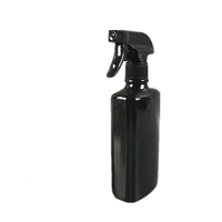 Usine 16oz 500ml HDPE plastique noir mat déclencheur vaporisateur pour le nettoyage de voiture