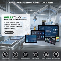 Panel de Pantalla Táctil Capacitiva de 10.1 Pulgadas con Forma Circular Personalizada y Tamaño a Medida, con Interfaz I2C