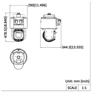 กล้องวงจรปิดแบบแพน-ทอร์นารอมิก TandemVu รุ่น DS-2SF8C425MXG1-ELWY/26(F0) และ DS-2SF8C425MXG-EL/26(F0) ความละเอียด 4MP ซูม 25 เท่า แบบเน็ตเวิร์ค (รุ่นไม่มีโลโก้) - Product Image 4