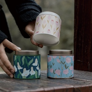 Mô Hình Cổ Điển Rỗng Kim Loại Canister Trà Cà Phê Lưu Trữ Có Thể <span class=keywords><strong>Tin</strong></span> <span class=keywords><strong>Box</strong></span> Với Nhãn - Product Image 4