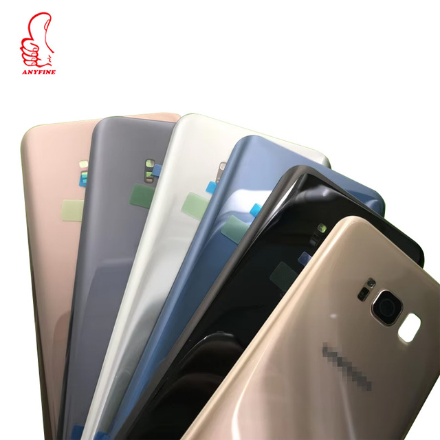 Glass for Samsung Galaxy S8 S8 Plus G950 G950F G955 G955F Back Battery Cover Door Rear Housing Case Replacement