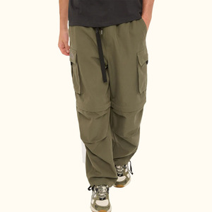 <span class=keywords><strong>Pantalon</strong></span> cargo <span class=keywords><strong>parachute</strong></span> <span class=keywords><strong>vert</strong></span> lourd décontracté à jambes larges <span class=keywords><strong>pantalon</strong></span> homme - Product Image 1