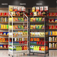 Étagères métalliques de supermarché, présentoirs de magasin, rayonnages pour cosmétiques, étagères de présentation pour épiceries, rayonnages pour magasins de proximité, rayonnages pour commerces de détail
