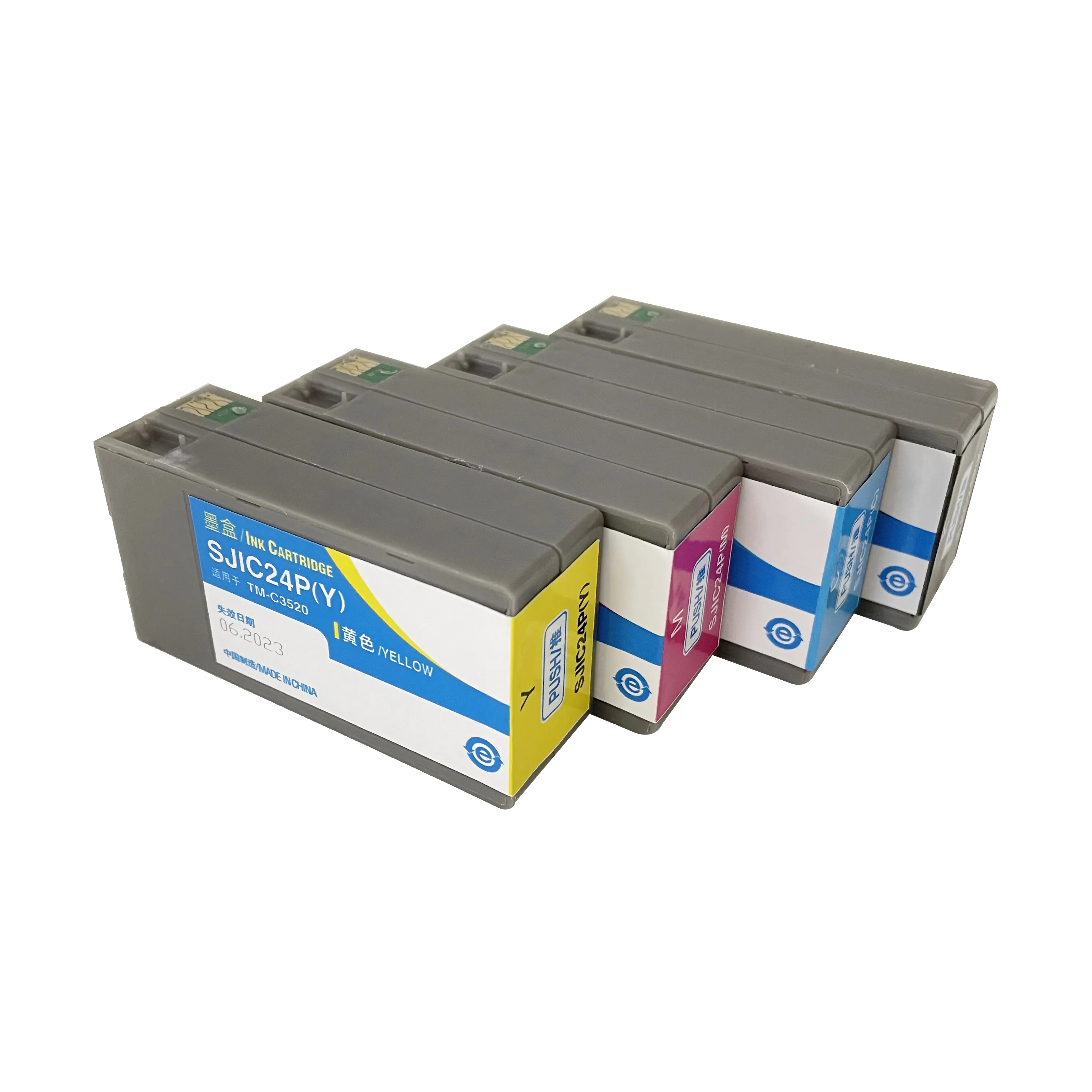 Aomya Kartrid Tinta, Kompatibel untuk EPSON TM-C3500 SJIC22 B C M Y 3500/3520