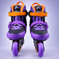 Patins à roulettes personnalisables pour freestyle et slalom avec cadre en alliage d'aluminium CNC, roulements ABEC-7, roues en PU 82A pour les sports de plein air