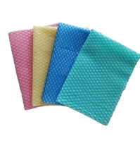 Grosir disesuaikan poliester Viscose Spunlace kain Nonwoven bernapas tisu kering/basah paralel pola Ef silang mutiara Dot